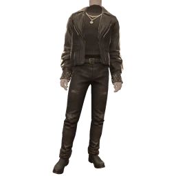 Ikon Elite Glitter Glow Black Leather Suit