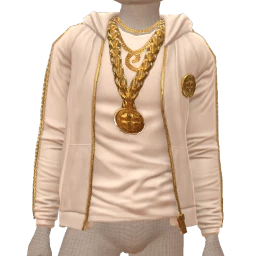 Ikon Elite Lucky Gold Coin White Zipper