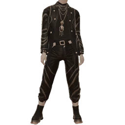 Ikon Elite Black Leather Urban Snake Outfit