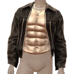 Ikon Elite Silver And Leather Combo Jacket