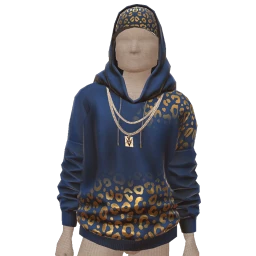 Ikon Elite Blue Street Leopard Hoodie