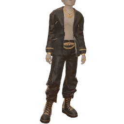 Ikon Elite Black And Gold Deluxe Jacket Outfit