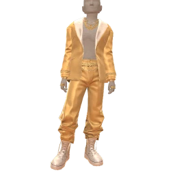 Ikon Elite Gold White Trim Suit
