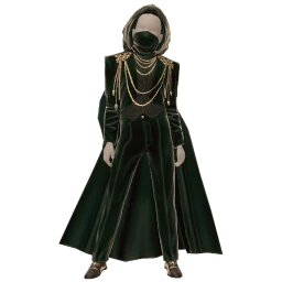 Ikon Elite Dark Green Velvet Glow Gown