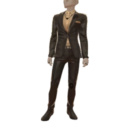 Ikon Elite Black And Gold Sleek Suit