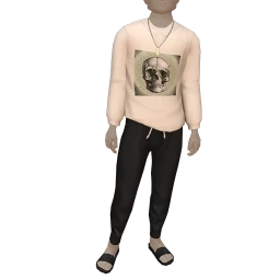 Ikon White Skull Print Outfit