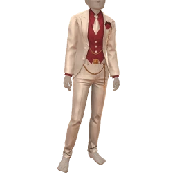 Ikon Elite White And Red Luxe Suit