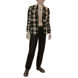 Ikon Check it Green Suit