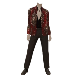 Ikon Luxury Red Velvet Jacket Suit