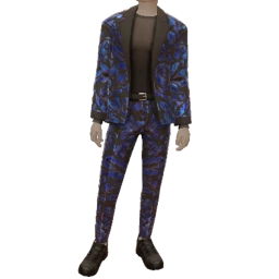 Ikon Blue Baroque Suit