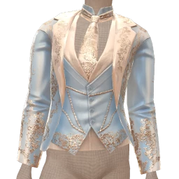 Ikon Silver Detailed Baby Blue Jacket