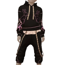 Ikon Pink Bunny Hoodie And Joggers Outfit