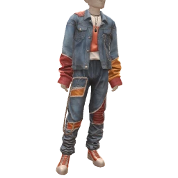 Ikon Elite Patchwork Denim Grunge Outfit