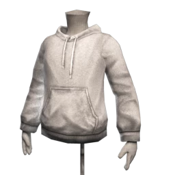 Plain Hoodie with Trim Highlights
