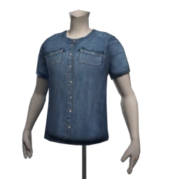 Kijane Tropical Cuba Shirt - Denim
