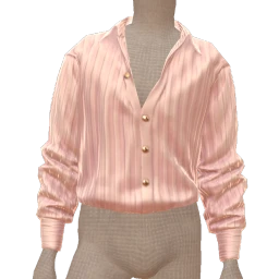 La Haute Couture Silk Pinstripe Shirt