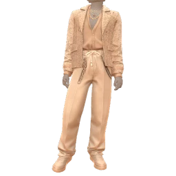 La Haute Couture Diamond Glitter Lux Cream Suit