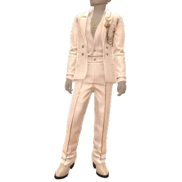 La Haute Couture Cream Glitter Luxe Suit