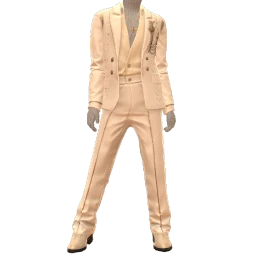 La Haute Couture Soft Yellow Glitter Luxe Suit