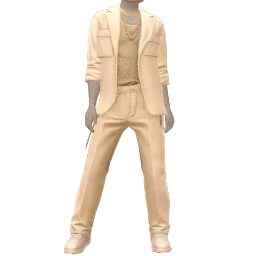 La Haute Couture Beige Casual Suit
