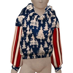 USAesthetics Trees And Stripes Hoodie