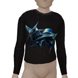 Delirious Blue Graffiti Top