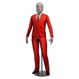 Crimson Flame Modernism Suit