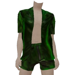 Cosmos Green Demon Flame Outfit