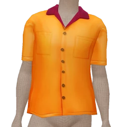 Mahiki Orange Metallic Shirt