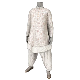 Mondial White Rain Kurta