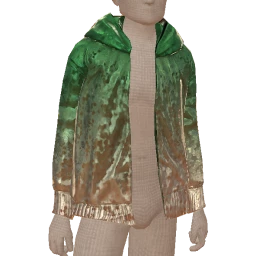 Drop Science Ombre Green Glitter Hoodie