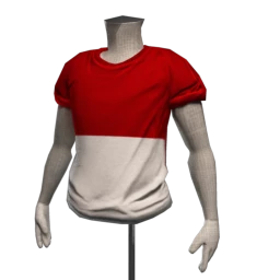 Red and White T shirt
