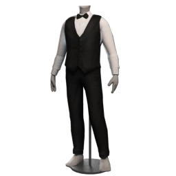SHFTR Black Tie Waiter Uniform