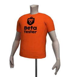 Male Closed Beta Tester T-Shirt - Orange