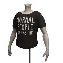 Delirious Squid 'Normal People' T-Shirt - Black
