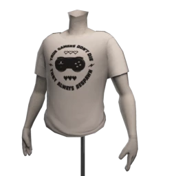 True Gamers Don’t Die T-shirt - White