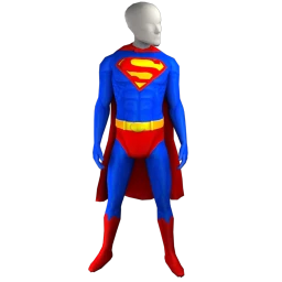 Superman Full Body Stretch Jumpsuit (Unmasked)