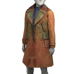 Foal Brown Suede Distressed Trench Coat