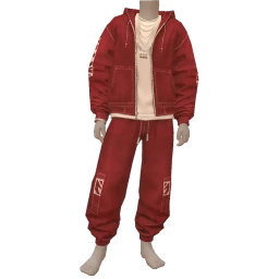 Drop Science Burgundy Denim Street Outfit