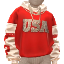 USAesthetics USA Red Crystal Sweater