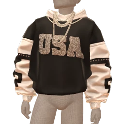 USAesthetics USA Black Crystal Sweater