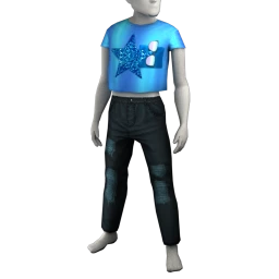 USAesthetics Aqua Glitter Outfit