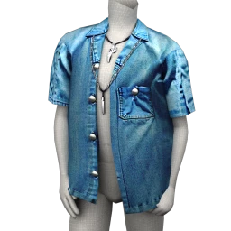 USAesthetics Denim Short Sleeved Shirt