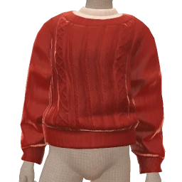 Front Row Red Cable Knit Sweater