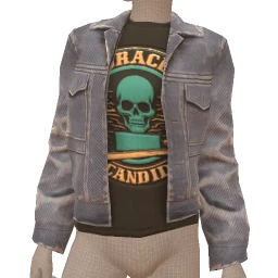 Cruz Jacket With Rebel Skull Logo T-Shirt