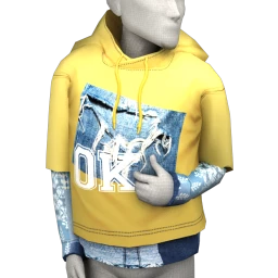 USAesthetic Oklahoma Denim Hoodie