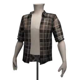 Yume Sea Soaked Shirt - Black Check