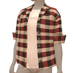 Foal Red White Black Check Shirt