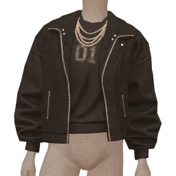 Yume Charm Black Casual Jacket