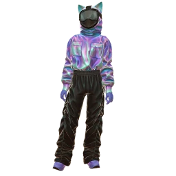 Yume Cyber Cat Hoodie Outfit